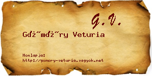 Gömöry Veturia névjegykártya